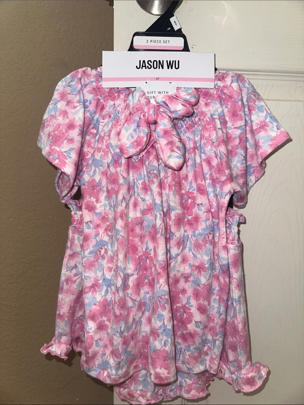 NWT Jason Wu 2 Piece Pink and Blue Pajama Set (4T)